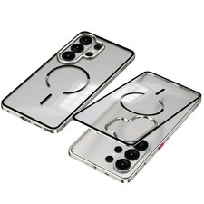Metal Bumper Case for Samsung Galaxy S26 S25 Ultra Matte Magsafe PC Back Cover