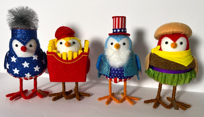 2026 Target Featherly Friends Bird Lot 4th of July Fries Burger Uncle Sam Set