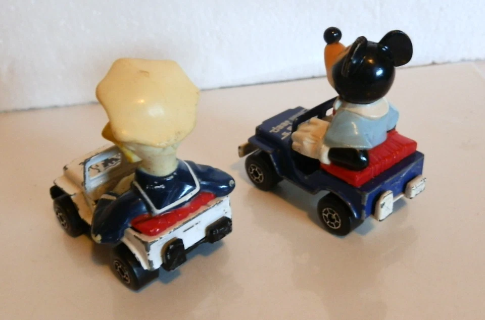 1979 Matchbox Mickey Mouse Mail Jeep & Donald Duck Police Disney Series - Image 4 of 4