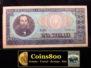 Romania 100 Lei 1966 P97 Circ România Socialist Republic Banca Nationala 1g3611