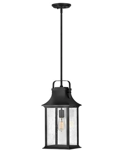 Hinkley Lighting 2392 Black 9"W Outdoor Mini Pendant - Picture 1 of 3