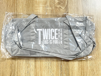 #ad #ad Twice THIS IS FOR 2026 World Tour Pop up Store Exclusive Boston Bag Gray NEW $120.00