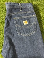 Carhartt FR Flame Resistant Jeans 36x32 Relaxed Fit Made in USA Blue Denim