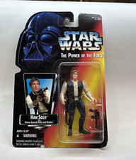 Vintage Star Wars POTF Han Solo Action Figure 1995 Kenner Heavy Assault Rifle