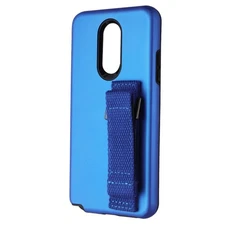 Mybat Fuse Hybrid Case with Wristband Stand for LG Stylo 5 - Blue