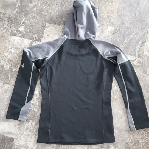 jacket kids hoodie UNDER ARMOUR dry fit black fitted Youth XL - Picture 3 of 3