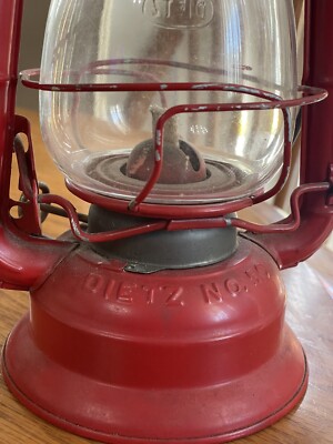 Vintage Dietz NO. 50 Kerosene Oil Lantern Dietz Red