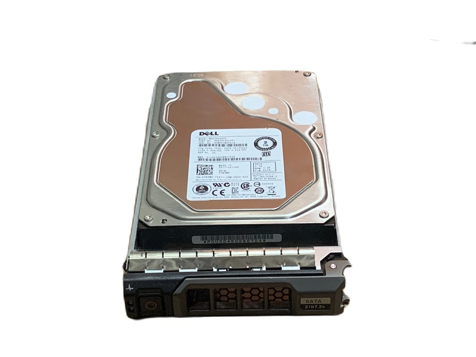  DELL TNTM5 0TNTM5 3.5" 2TB 7.2K SATA HDD HARD DRIVE W/ TRAY - Image 2 of 3