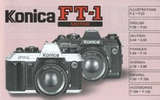 Konica FT-1 Motor Instruction Manual multi-language