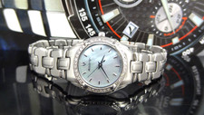 Accutron by Bulova 26R02 Barcelona Blue MOP Dial Diamond Women's Watch 800