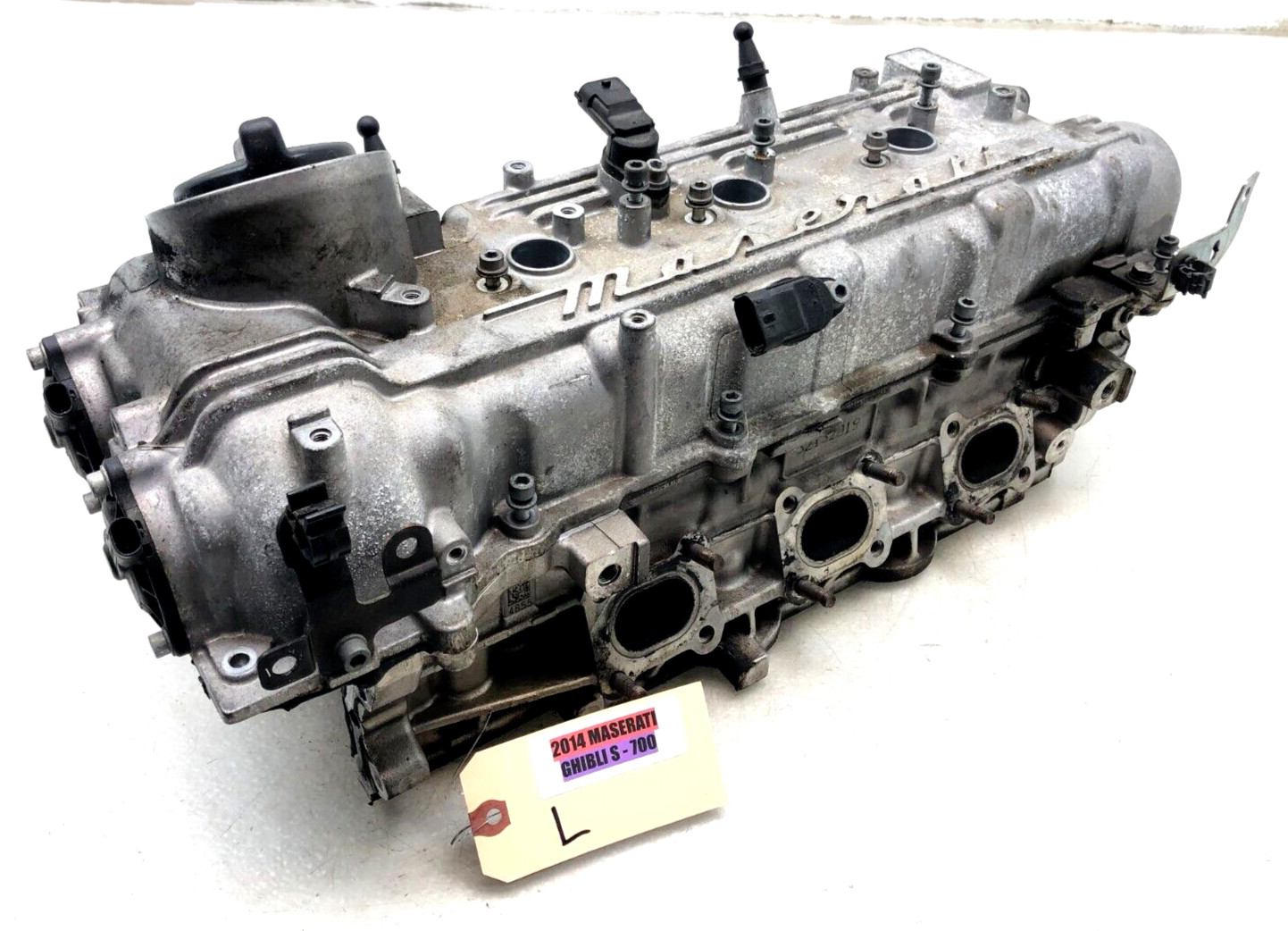 2014-2017 MASERATI GHIBLI S Q4 3.0L LEFT DRIVER SIDE CYLINDER HEAD W/ COVER OEM.