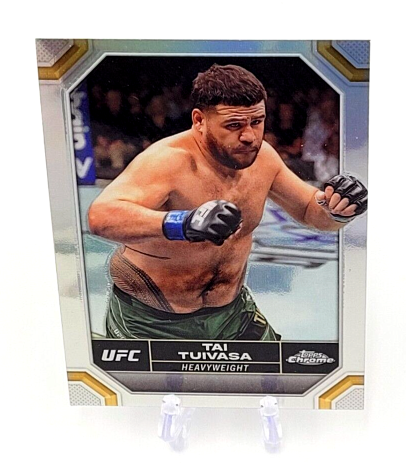 2024 Topps Chrome UFC Tai Tuivasa Refractor #183 MMA Trading Card
