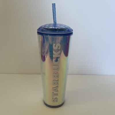 STARBUCKS 2023 Summer IRIDESCENT DICHROIC DOME 24 Oz Venti Cold Cup Tumbler  | eBay