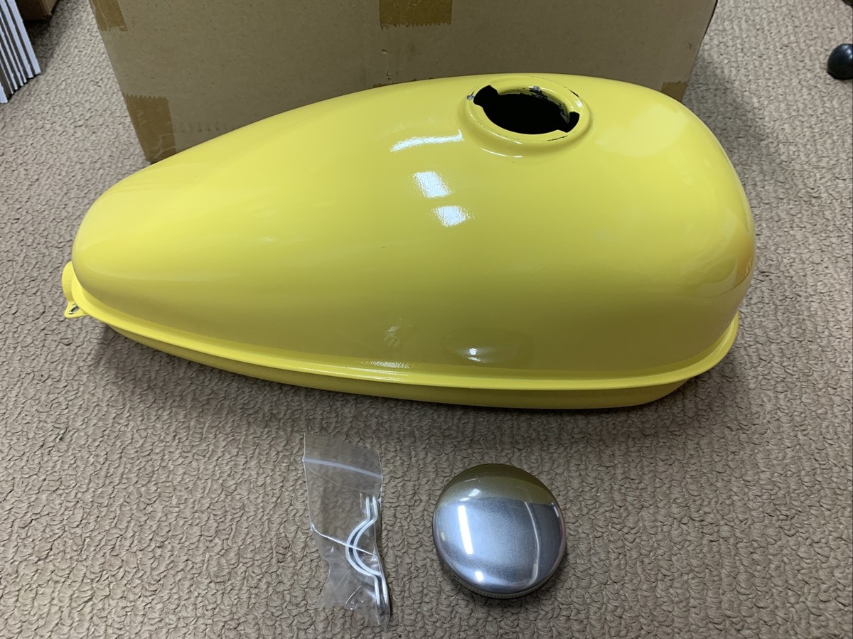 VanVan イエロータンク Nice Shape Original Whizzer “H” Gas Tank Vintage Patina Yellow | eBay