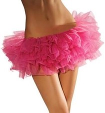 Rubies Secret Wishes Short Hot Tutu, Hot Pink, One Size Halloween Adult Costume