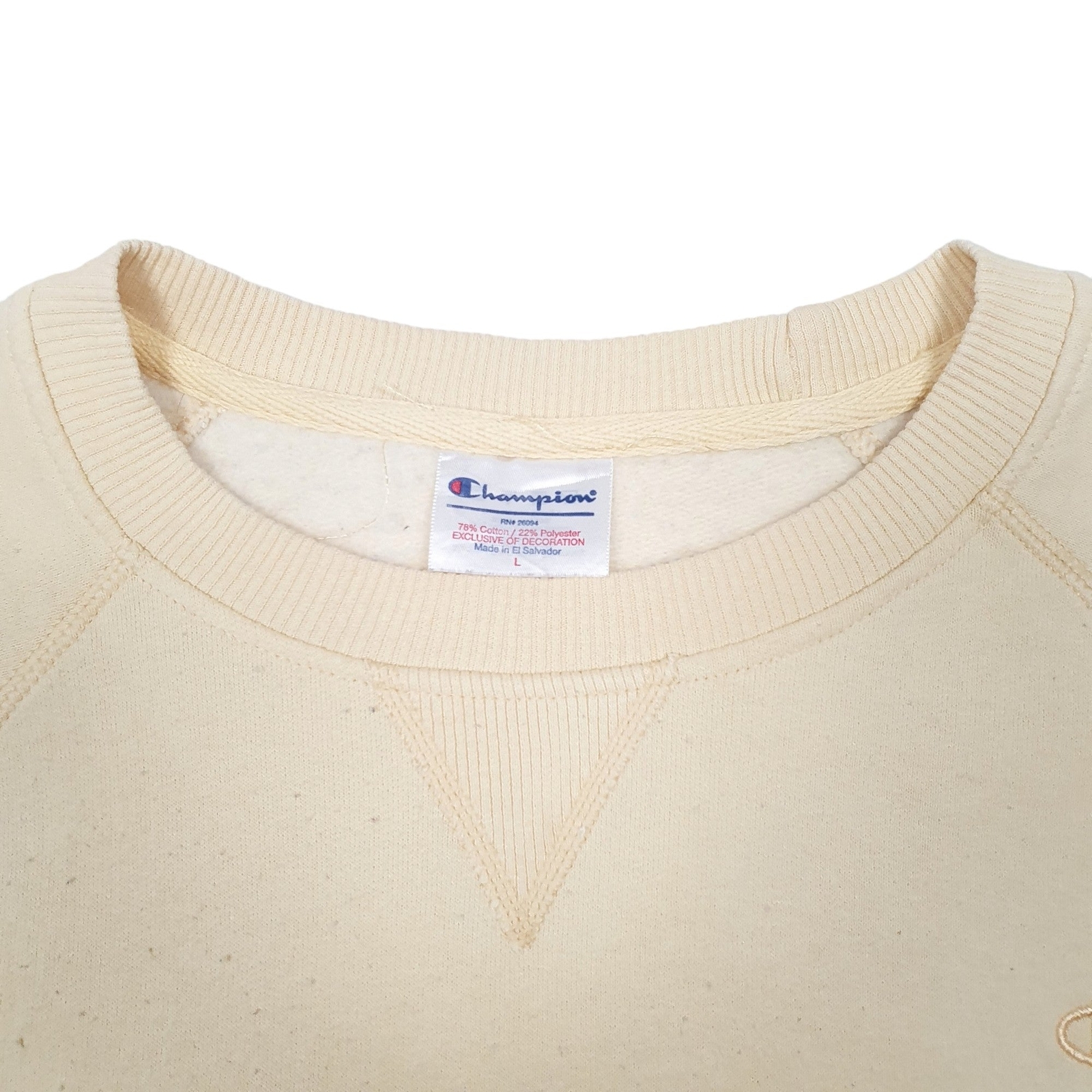 CHAMPION Crewneck Cotton Jumper Sweatshirt Womens L image 2