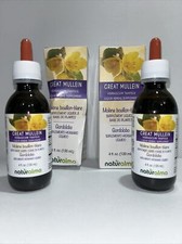 2 New Great Mullein Liquid Herbal Supplement Damaged Box