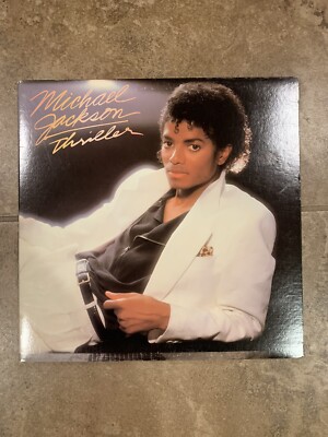 Michael Jackson レコード VINTAGE MICHAEL JACKSON THRILLER ALBUM (1982) W/ LYRIC LINER & NO