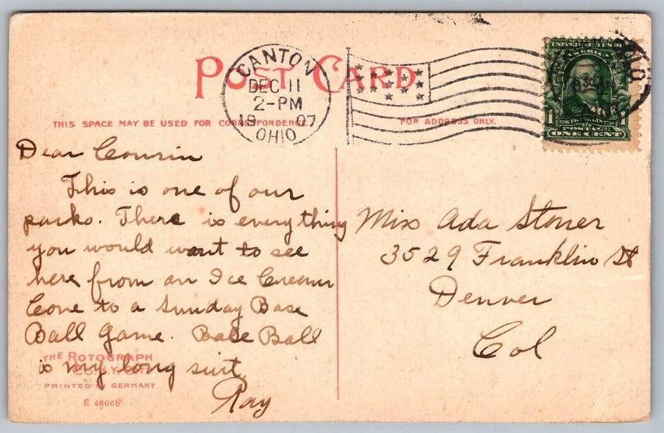 Meyers lake Theatre Building Canton Ohio Lakefront Reflection Cancel PM