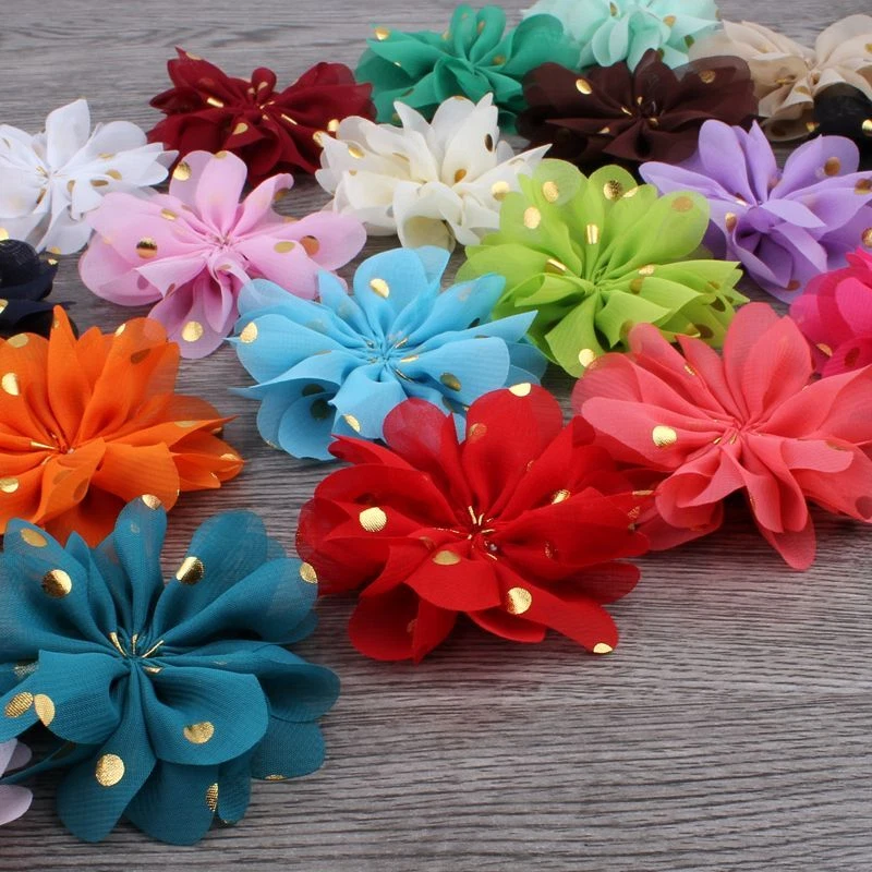 Accesorios para el cabello con puntos de gasa - Tocado adorno de bailarina de flores hinchadas para bodas Foto 4 de 4