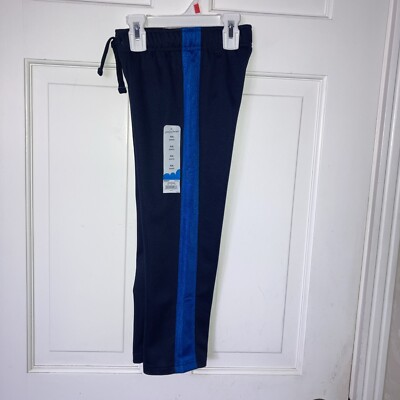 Jumping Beans Boys Pants Size 4 Blue Elastic Waist & Tie 100% Polyester-NEW
