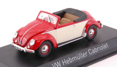 Modellino auto scala 1:43 Rio VW MAGGIOLINO CABRIO ADOLF HITLER & FERDINAND PORSCHE 1936 - Arcadia Modellismo