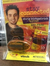 Rare Vintage funman sketto chris kirkpatrick of NSYNC origional pager.