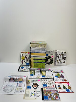 Large Lot of Sewing / Embroidery Software EZ Sew Amazing Designs & More