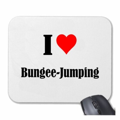 MOUSEPAD Mauspad I Love Bungee-Jumping Ich Liebe Bungee-Jumping