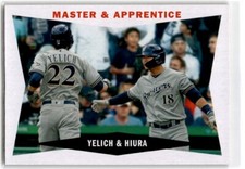 2020 Topps Archives 1960 Combo Cards Keston Hiura/Christian Yelich Milwaukee