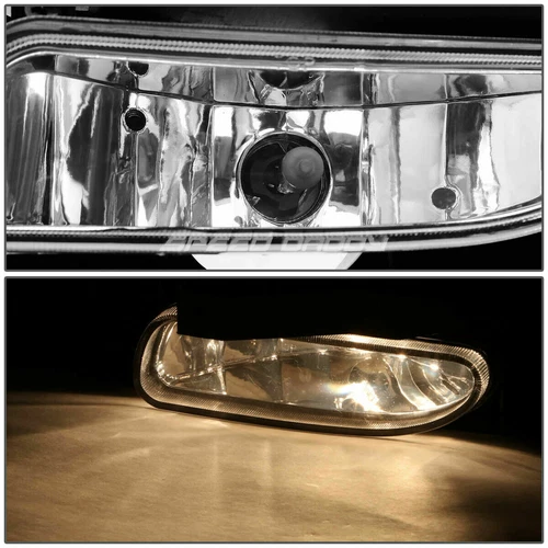 For 1999-2004 Ford Mustang Front Bumper Fog Light Lamps Clear Lens W/Bulbs 2PCS - Picture 7 of 13