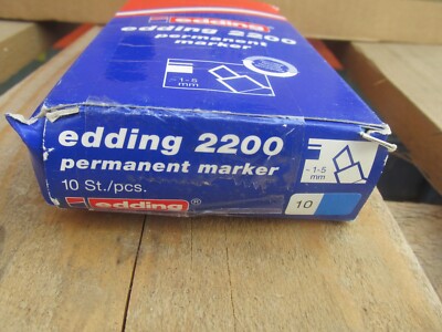 Restposten EDDING Marker 2200  / Packung 10Stück  blau 1-5mm / AktionContPal0K13