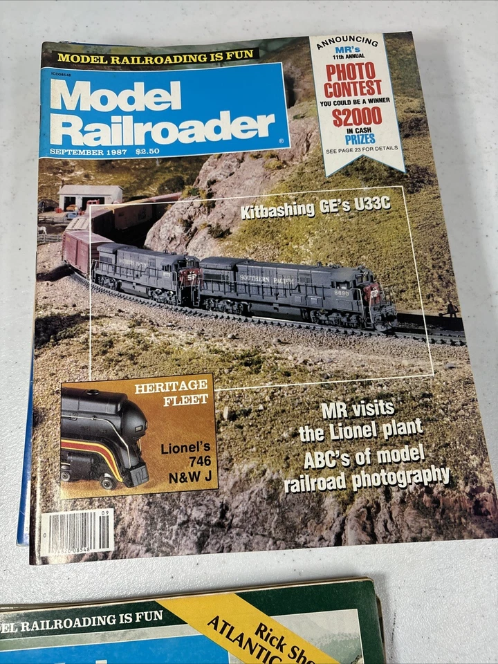 Lot Of 10 Model Railroader Magazine Random Issues From 1980’s And 1990’s Vintage - Image 4 of 4