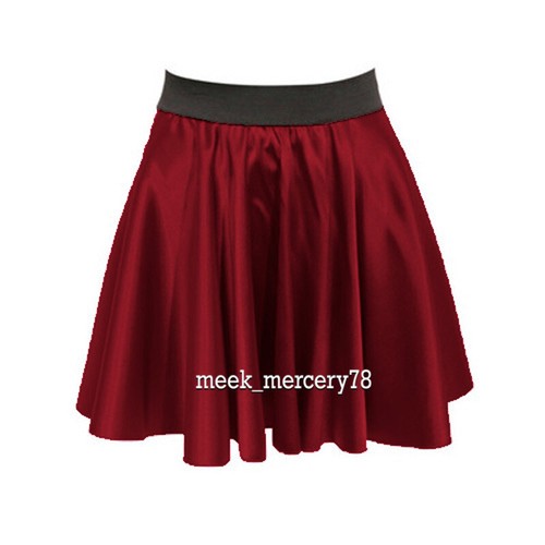 Women Mini Skirt Color Sexy Short Skirt Casual Wear Satin Party Wear S11 - Picture 23 of 44