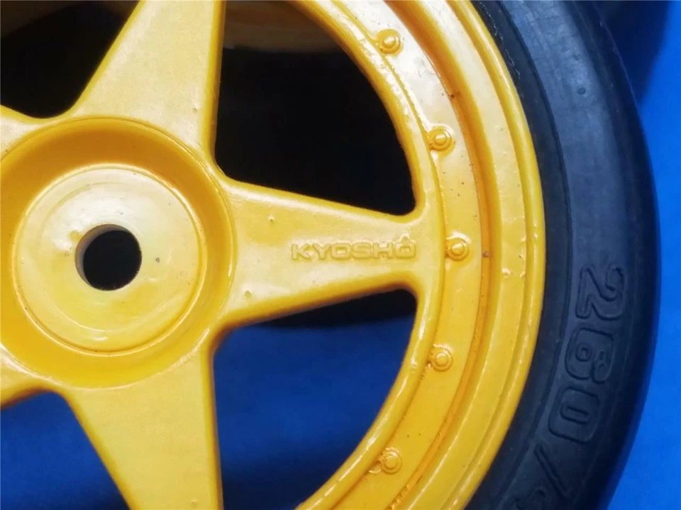 NOS Kyosho Racing Slicks - With Yellow Spoke Rims - Image 4 of 4