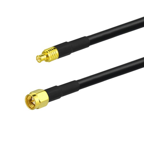 MCX Male to SMA Male Low Loss Coaxial Pigtail Cable 1m
