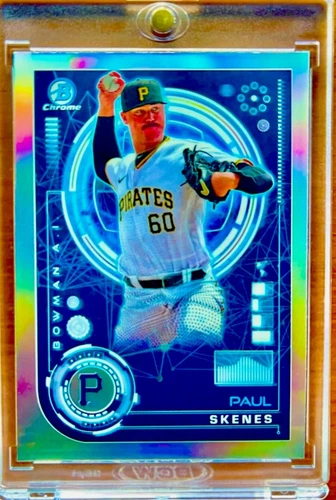 Paul Skenes RARE ROOKIE REFRACTOR BOWMAN CHROME INVESTMENT CARD SSP PIRATES MINT