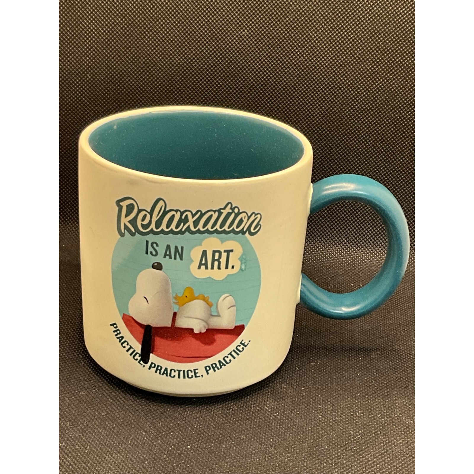 A Vintage Peanuts &ldquo;Art of Relaxation&rdquo; Original Movie Coffee Mug w/Maker&rsquo;s Mark