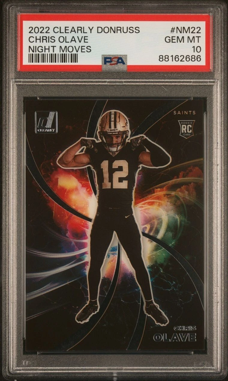 Chris Olave Panini Clearly Donruss Night Moves #NM22 Base
