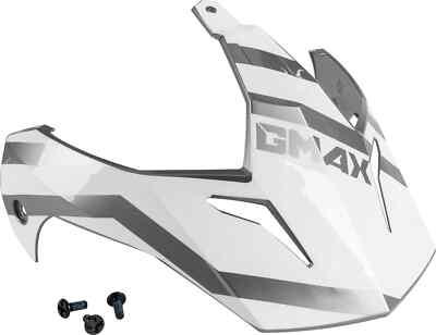 GMAX GM-11/GM-11S Trapper Helmet Visor w/Screws White/Silver G011104