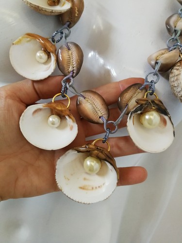 jewelry woman fashion necklace pendant sea conch shell pearl oyster luxury brand - Picture 12 of 24