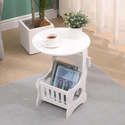 Small Round Coffee Table Modern Sofa Side Table End Table for Bedroom Office AU - Picture 10 of 14
