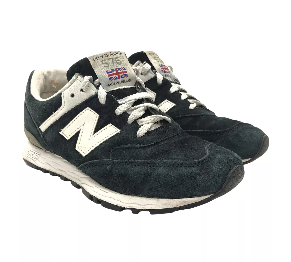 New Balance 576 Women's Size 6.5 B Suede Sneakers Black Made in England