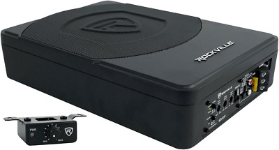SS10P 10'' 800W Slim Under-Seat Active Powered Car/Truck Subwoofer Sub,Green