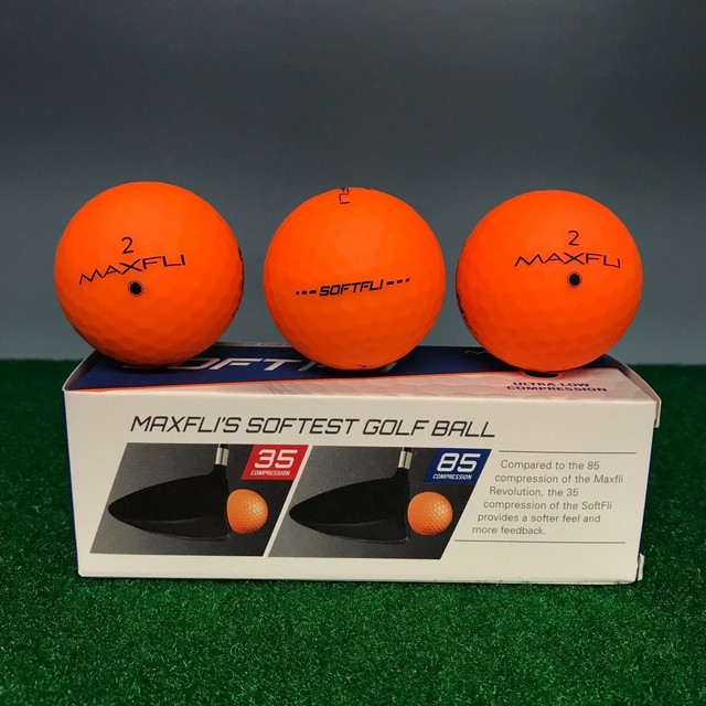 Maxfli SOFTFLI Vivid Color Golf Balls ORANGE NEW 3BALL SLEEVE eBay