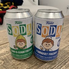 SDCC 2024 Funko Pop! Soda Can O Corn & Funmart Freddy LE shared sticker set of 2
