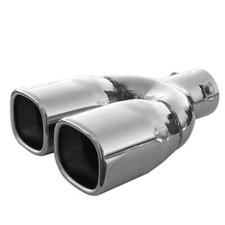 Auspuffblende Endrohr Edelstahl Doppel Universal Für Opel Corsa Astra Vectra