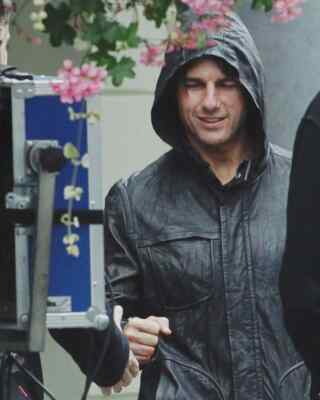 Tom Cruise Mission Impossible 4 Ghost Protocol Black Hoodie Biker
