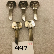 5x Ilco N1007KMA Key Blanks Sargent 6270LN Nickel Plated 6 Pin NOS