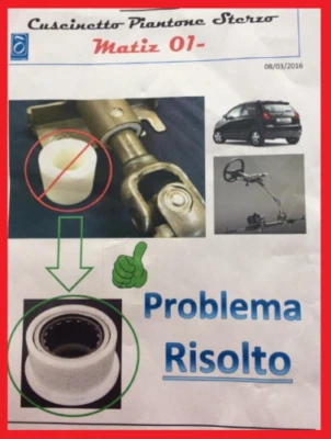 MODIFICA BOCCOLA PIANTONE STERZO CON CUSCINETTO DAEWOO CHEVROLET MATIZ - Imagen 1 de 4